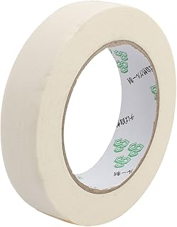 Aexit 2.5cm Width Labels & Labeling Equipment Adhesive Paper Painting Writing Tape White Industrial Labeling Tape 50M Length