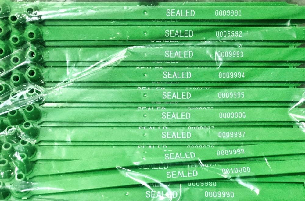 - Green Tite-Lock Plastic Truck Door Seal (Package of 100)