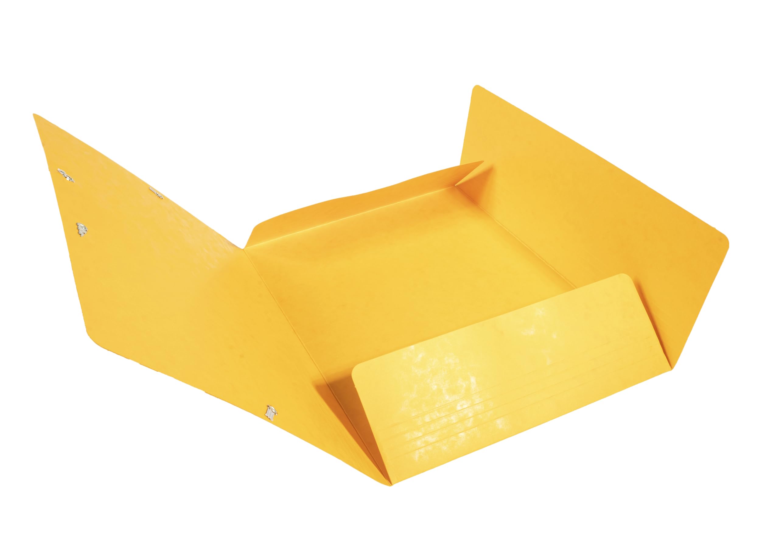 Exacompta - Réf. 17106H - Carton de 25 chemises à élastiques - pochettes 3 rabats Maxi capacity - en carte lustrée - dimensions 24 x 32 cm pour documents au format A4 - couleur jaune
