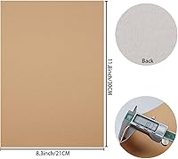 Vista 3 de Litchi 8 hojas de tela de piel sintética con textura de grano de litchi de 8 x 12 pulgadas para lazos y aretes