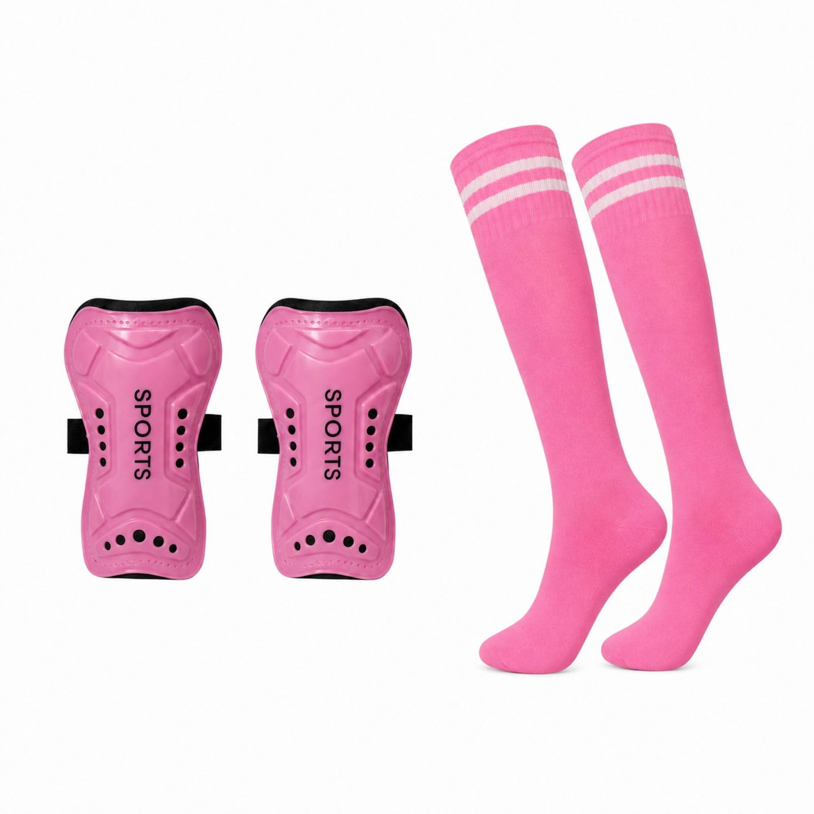 2 PCS Shin Pads Girls, Shin Pads, Essential Gear for Girls' Sports, For Young Female Athletes, Pink