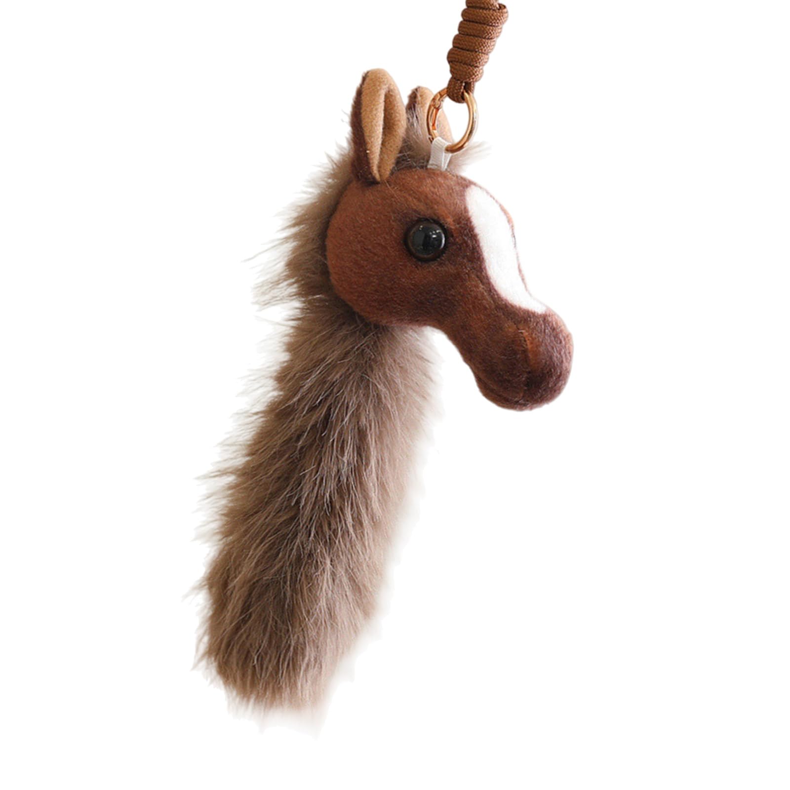 Tfaoys C Adorable Artoon Horse Head Plush Pendant Holidays Birthdays Home Decoration Safe Materials Ornament Holiday Decoration