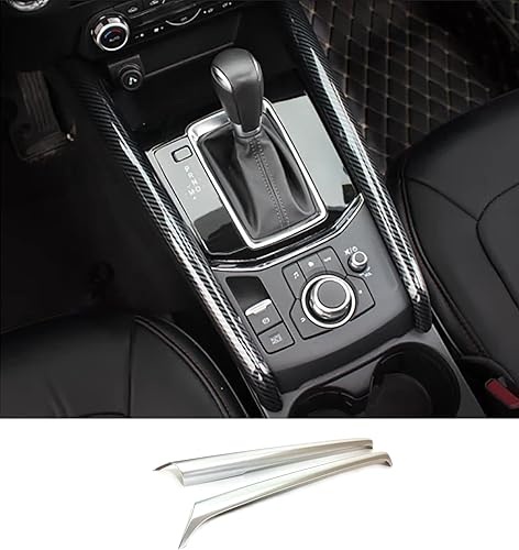 Accesorios de coche para Mazda CX-5 CX5 2017-2022 2023 2024 2025 Panel de control de engranajes de consola central interior cubierta de tira lateral