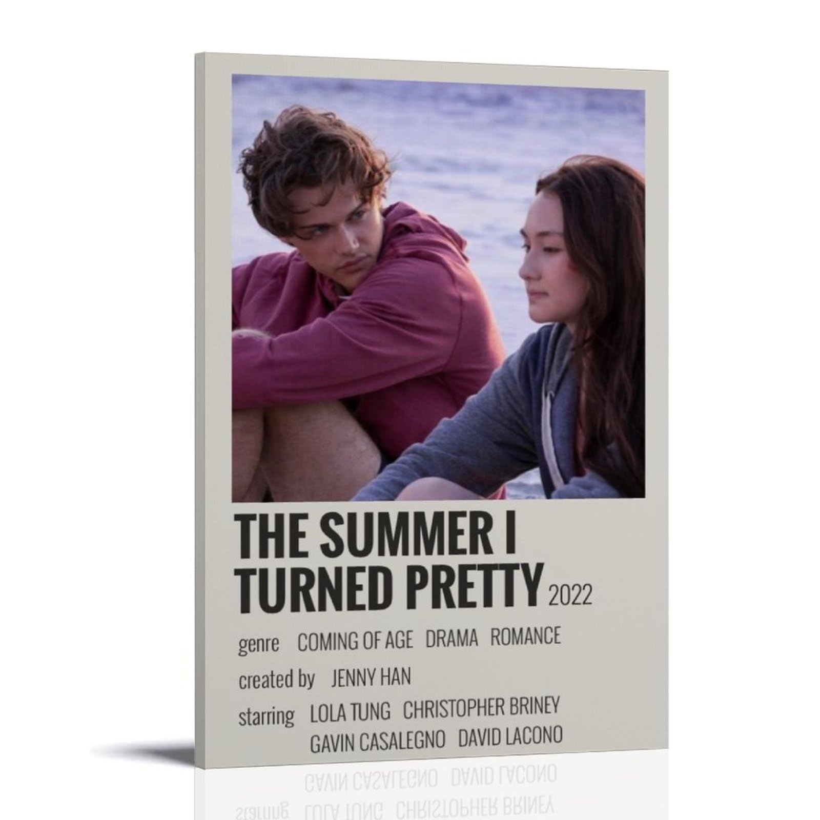 The Summer I Turned Pretty Movie Posters for Bedroom Aesthetic Canvas Poster Wall Art Decor Living Room Bedroom Decoration Posters 16x24inch(40x60cm) Frame-style