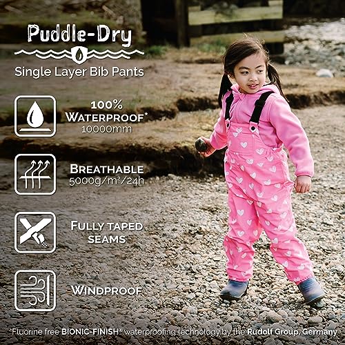 JAN & JUL Waterproof Rain Bib Pants, Overalls for Toddlers and Kids3