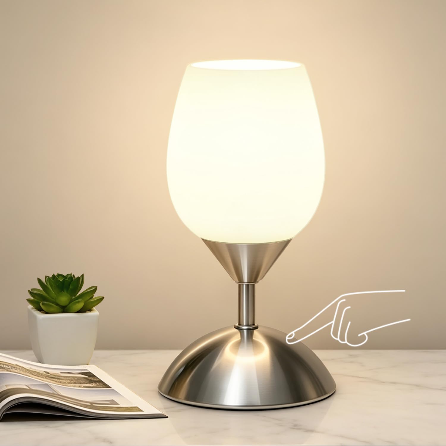 Boncoo Mini Glass Touch Lamp