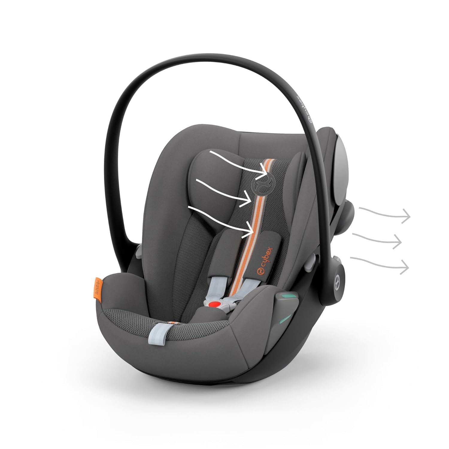 CYBEX Cloud G i-Size inclusivo CYBEX Base ISOFIX, Base G, Lava Grey Plus