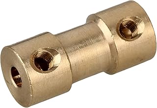 ZHENGGF-CPL Coupler Brass Flexible for Motor Shaft Coupling Coupler Transmission Connector (Inner Diameter : 4mm 5mm A1)