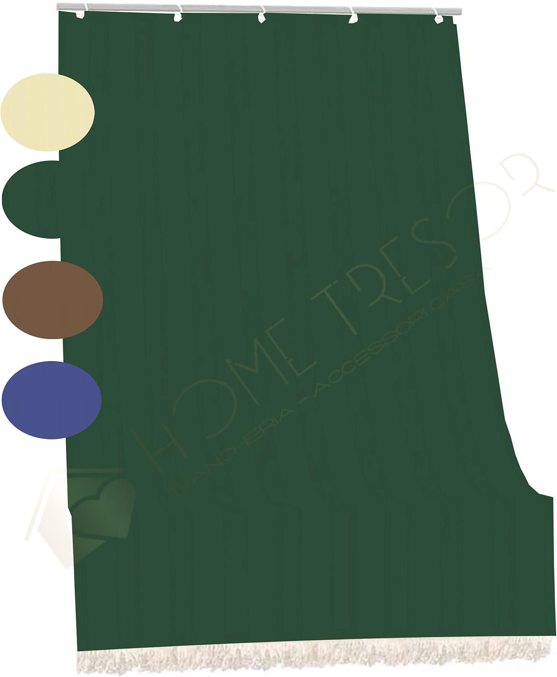 SOFFICIOSO Tenda Da Sole A Cascata Per Esterno, 145x250 Cm, Colore Verde, Con 8 Anelli, 100% Poliestere, Lavabile - 3