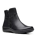 Clarks Women's Cora Grace Ankle Boot, Black Combi, 5.5