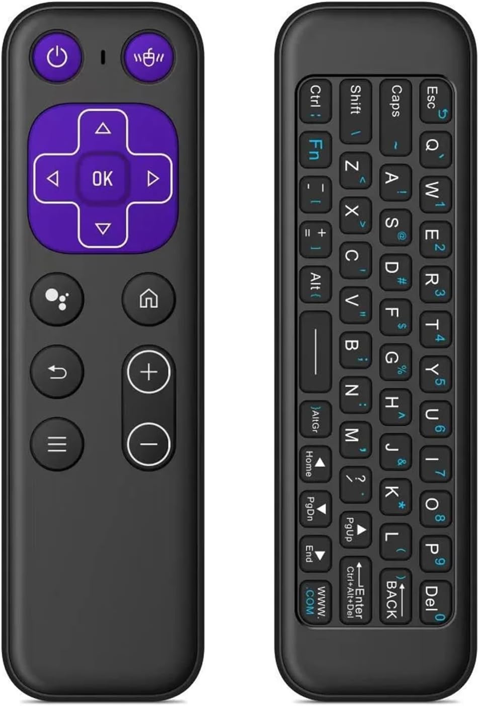 ETZIN Wireless Remote, Universal Remote Control, 2.4g Remote Control with Air Mouse, Mini Keyboard with 58 Keys, 34h Working Time, Type-C Rechargeable Remote, IR rem-ote, Voice Assistant EPL-1536WA-image-12