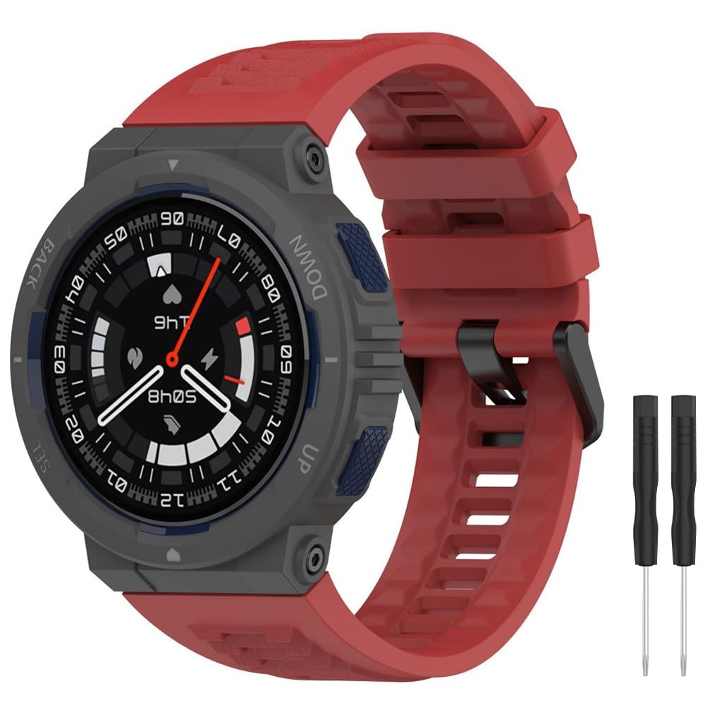 Correa de repuesto compatible con Amazfit Active Edge (A2212), correa suave para reloj deportivo para hombre y mujer