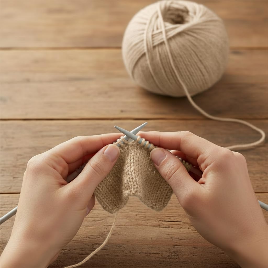 5-er-Pack Kaschmir- und extrafeine Merinowolle zum Stricken, Lana Gatto Vip Line, 250 g, 1000 m, (Beige - 10011, 5)
