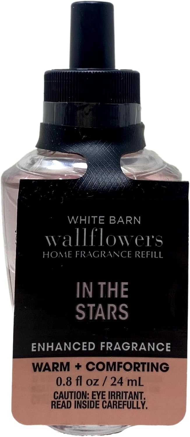 Bath & Body Works in The Stars 4 Pack Wallflowers Home Fragrance Refills with a Himalayan Salts Springs Sample Soap.