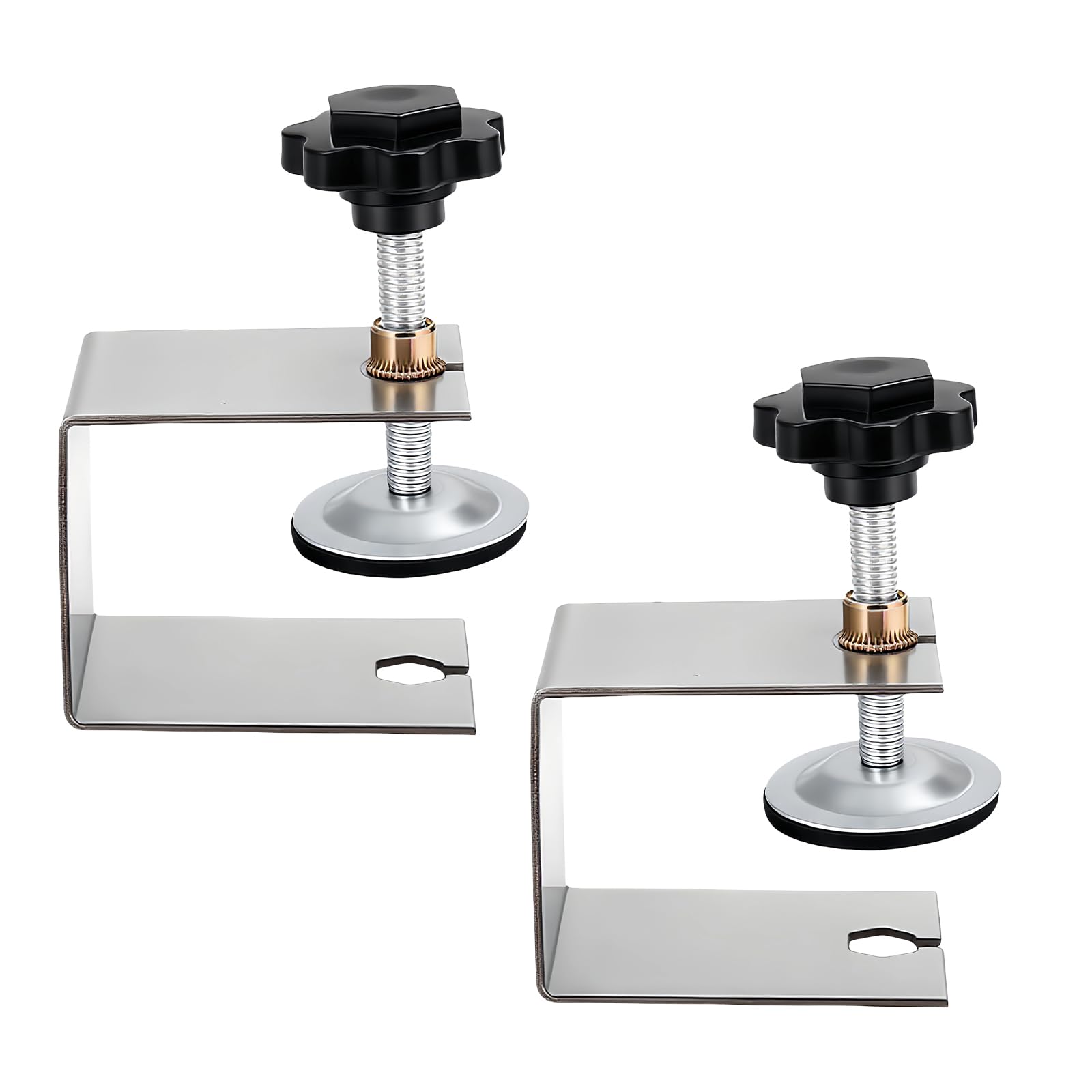U Shape Furniture Fastener Clip Rustproof Mounting Hardware for Shelving Fine Woodworking Projects Antislip Twist Caps Metal Clamps