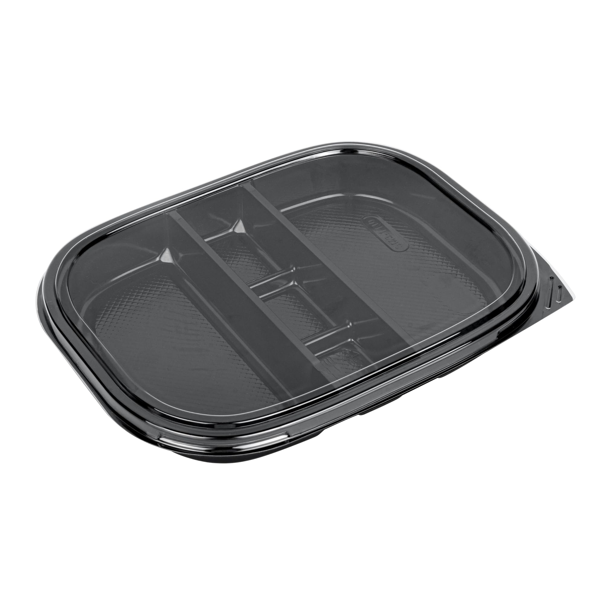 Restaurantware-LIDS ONLY: 12.3 x 10 x 0.6 Inch Clear Lids For Bento Boxes, 50 Disposable Container Lids - Bento Boxes Sold Separately, Tight Seal, Clear Plastic Lids, Ideal For Take Out