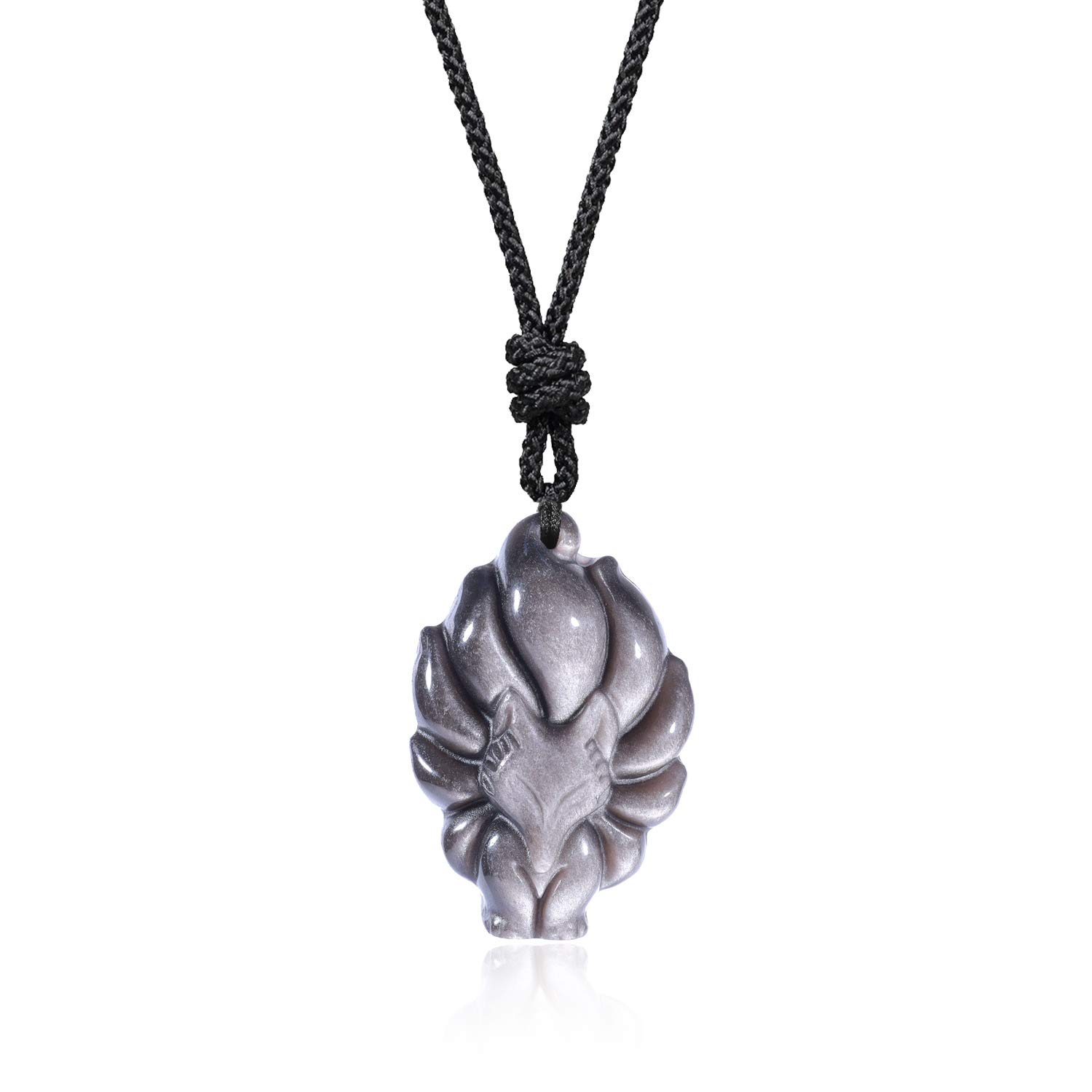 COAI Nine Tailed Fox Necklace Crystal Necklace for Women Men