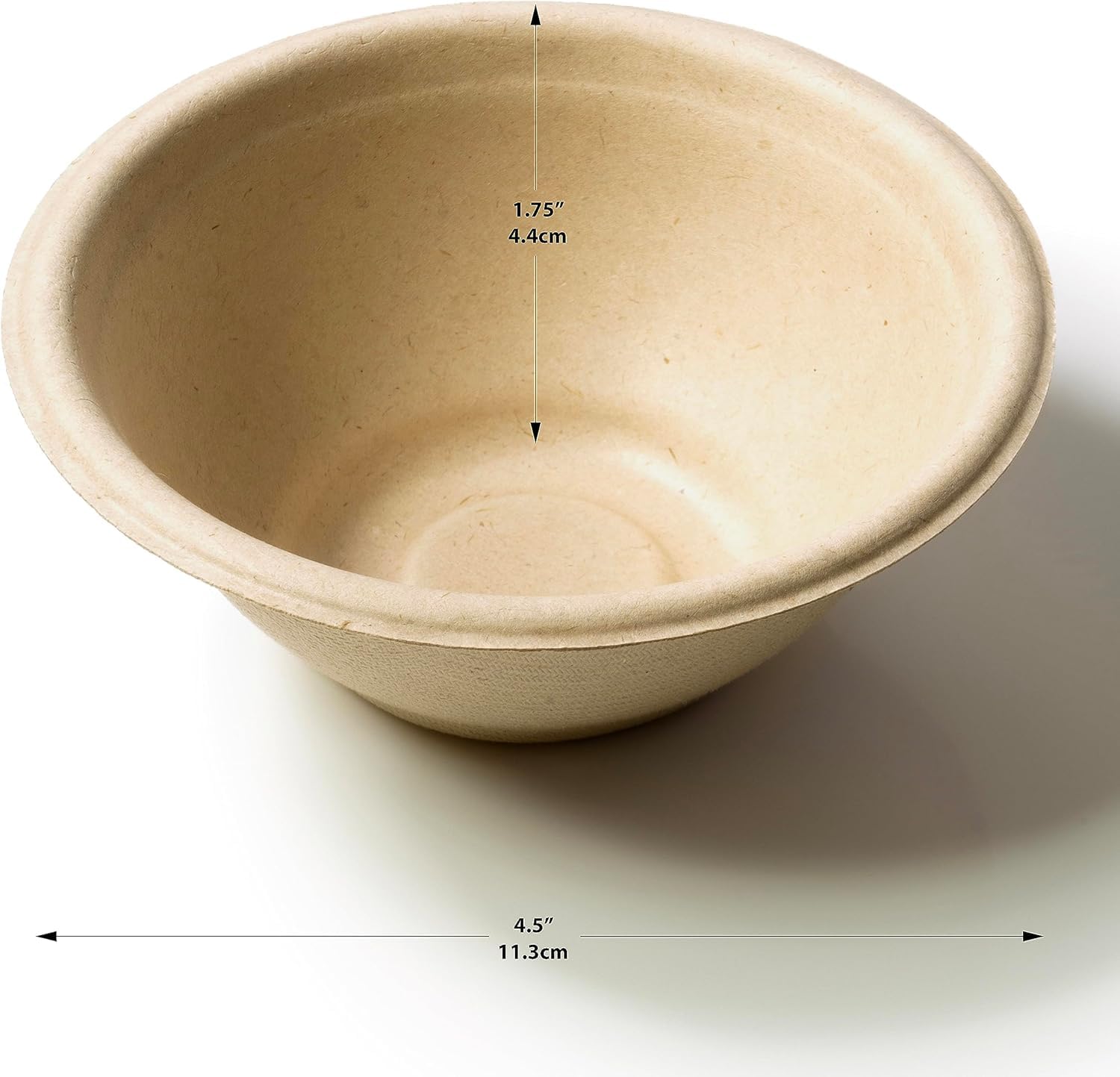 Techsol Disposable Soup Bowls - 200 Pack of 8oz Bowl Compostable Eco-Friendly and Biodegradable For Hot Cold Party Food