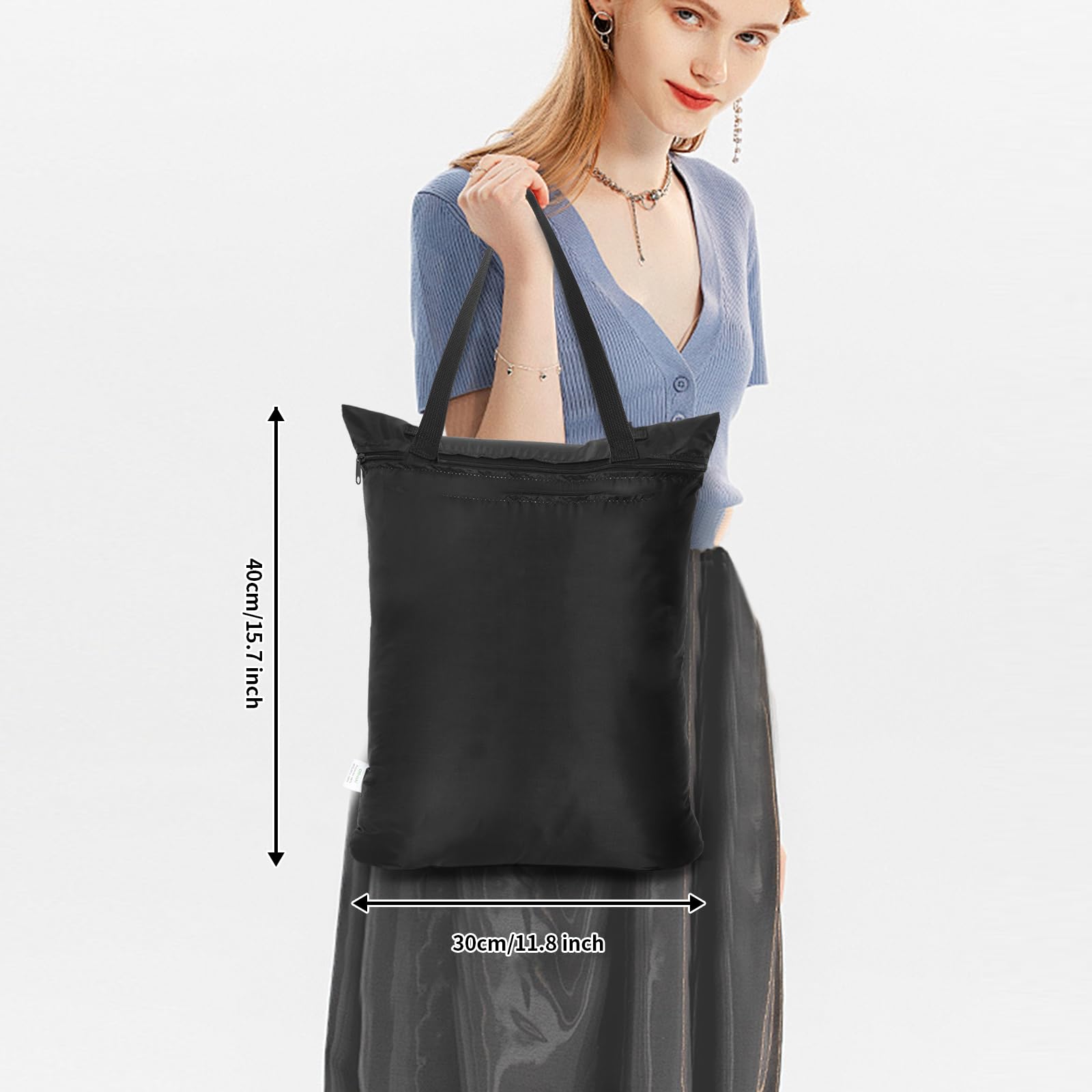 Sac Linge Sale Voyage Pliable Imperméable 30x40CM Lot de 2 avec Poignée Sac de Rangement pour Vêtements