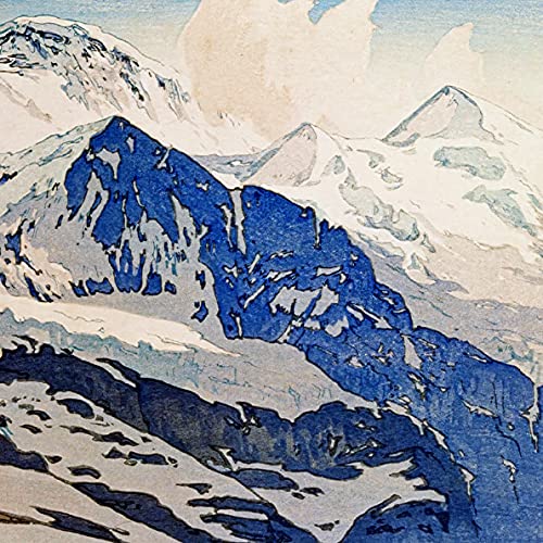 吉田博、【ラングーンの金塔】、希少な額装用画集より、美品、新品額装