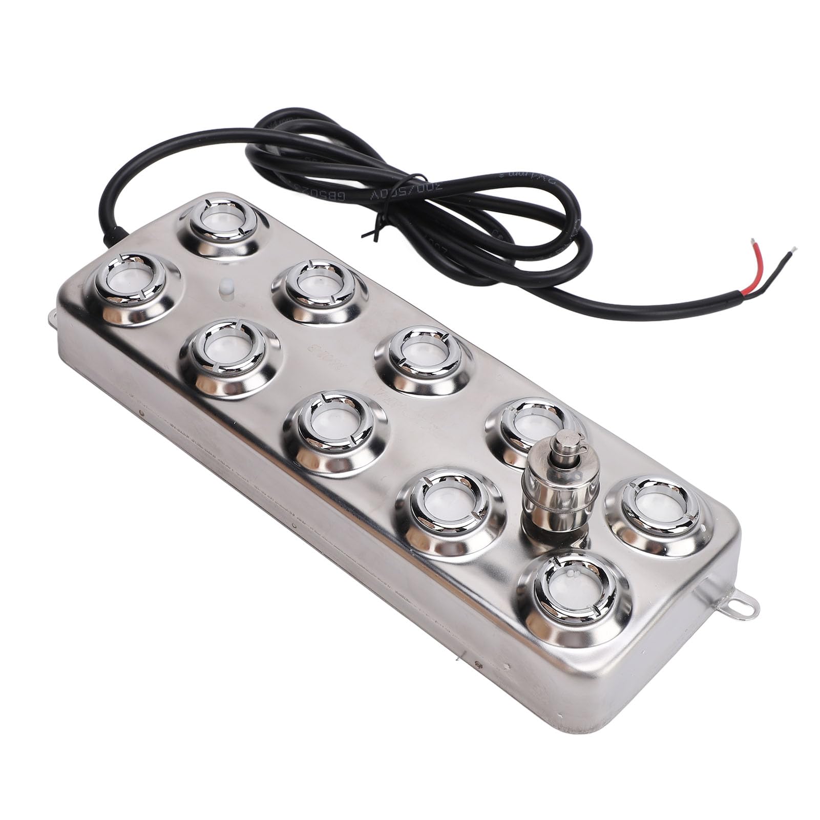10 Head Mist Maker Ultrasonic Fogger, Stainless Steel Shell, 250W Power Water Fountain Pond Fog Machine, Suitable for Indoor and Outdoor Gardens, Landscaping, and More