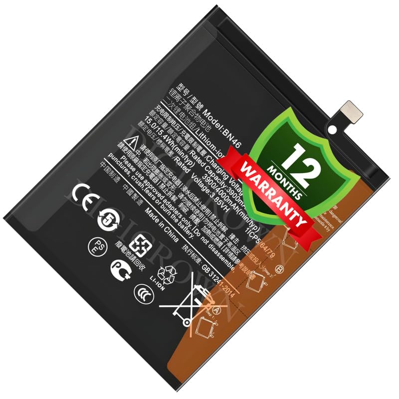 Image of Original BN46 Battery Compatible for Xiaomi Redmi Note 6 | Xiaomi Redmi Note 8 - (4000mAh) - 1 Year Warranty