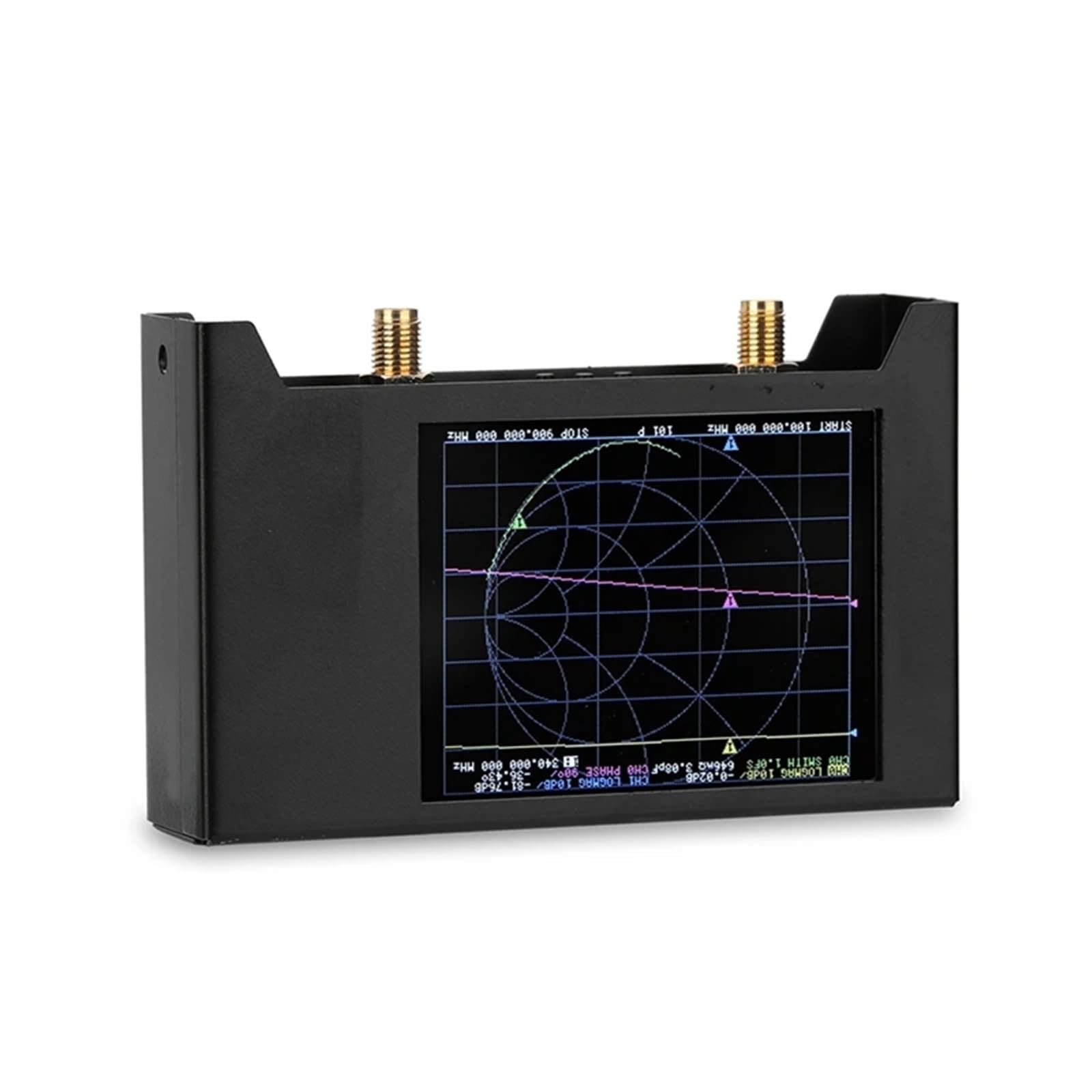 Analizator sieci Analizator sieci wektorowej Nanovna V2 3G z 2,8-calowym ekranem dotykowym TFT SAA2, antena krótkofalowa HF, VHF, UHF, metalowy tester VNA do diagnostyki kabli sieciowych