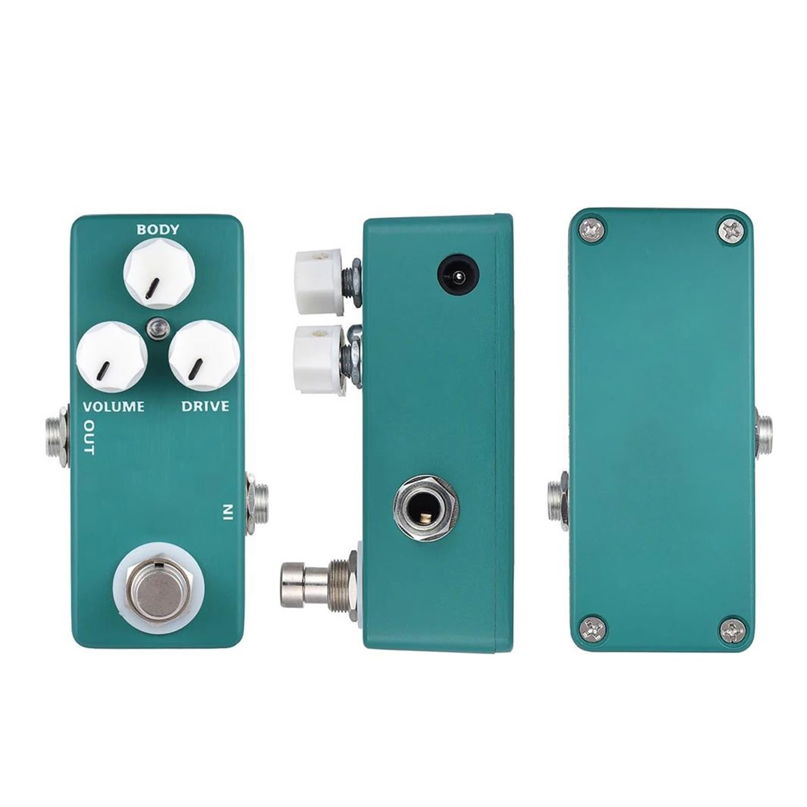 Overdrive Mini Pedał Efektów Gitarowych True Bypass W Metalowej Obudowie Akcesoria Do Instrumentów