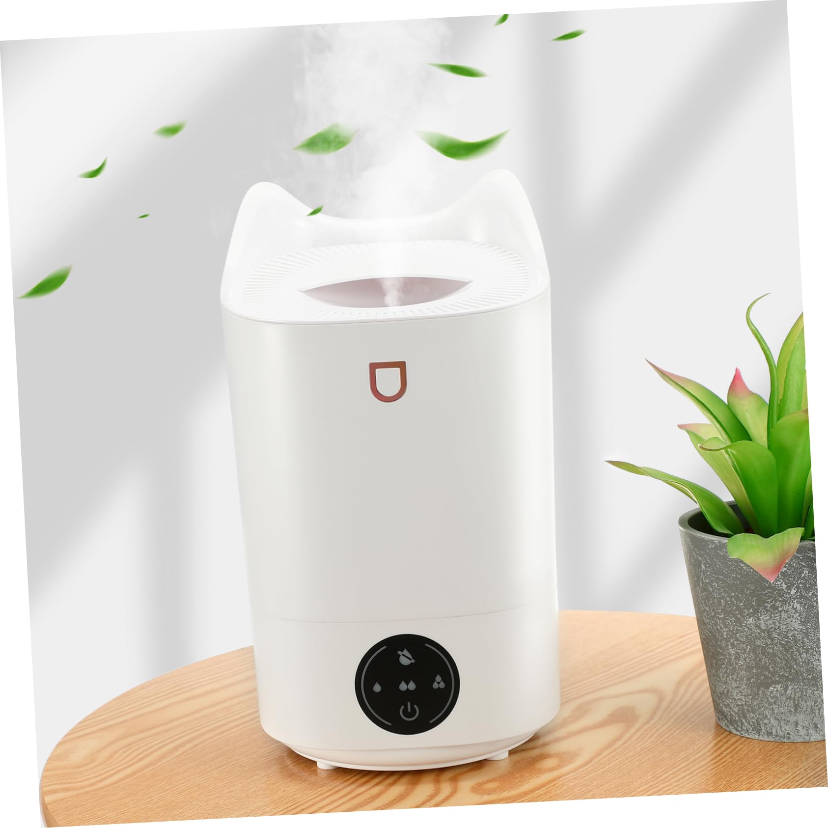 Umidificatore 3.1l Bianco in Plastica per Scrivania e Ufficio | Portatile, Funzionamento Silenzioso, Design Minimalista, Adatto All’uso su Tavolo