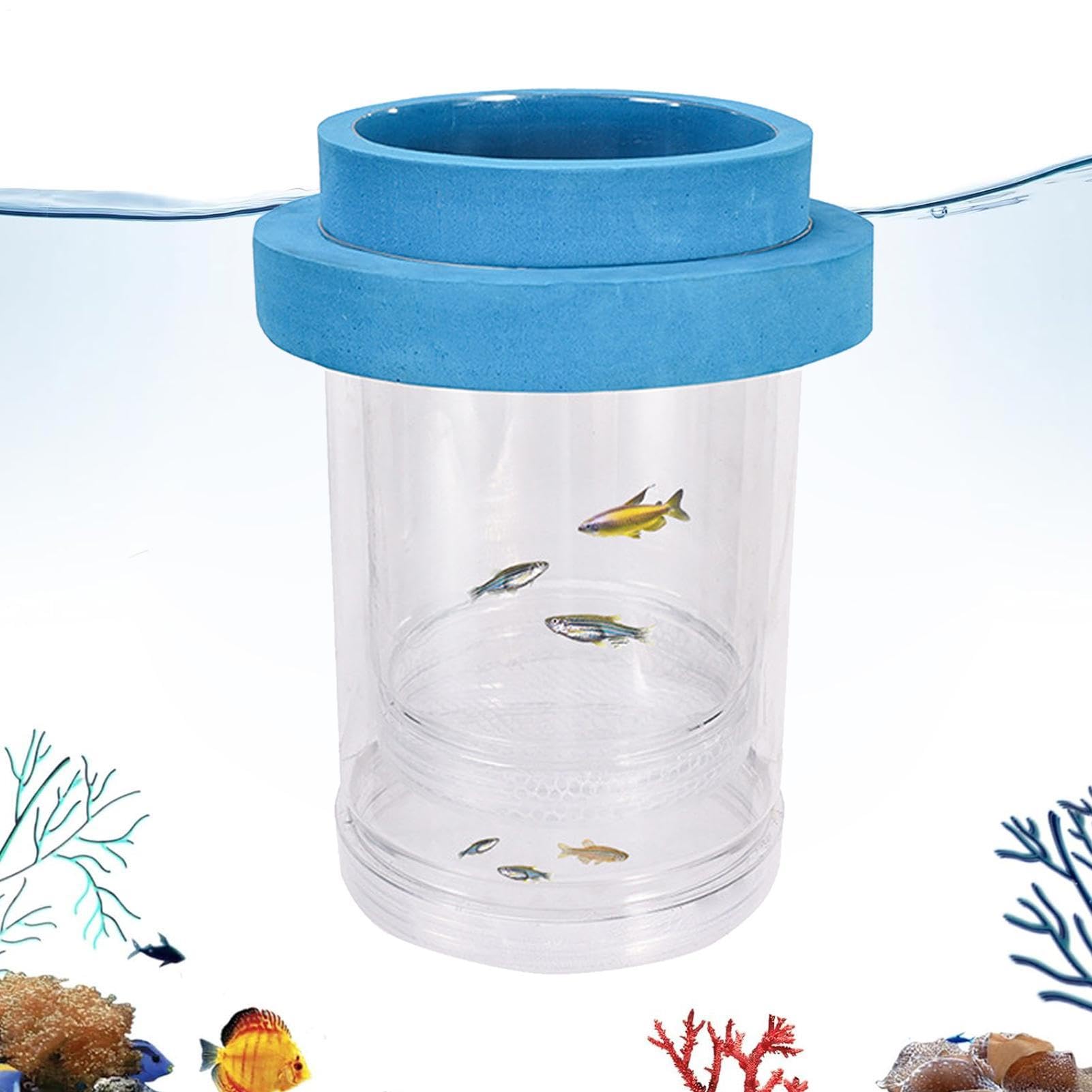 Fish Breeder Box, Fry Incubator, Floating Separator, Aquarium Nursery Chamber, Guppy Betta Fry Safe Hatching Box, Aquarium, Live Separation Care System, for Home Fish Tank Breeding Use