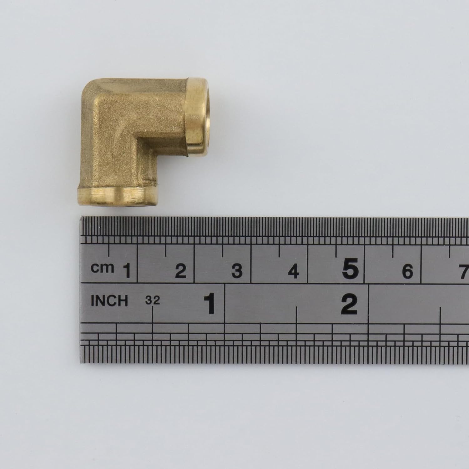 Brass Elbow Fittings 5Pcs, 1/8 NPT Female x 1/8 NPT Female, Barstock Street Elbow Connector, Forged Brass Fitting for Pipe Hose Line Connection, with 3.28Ft Sealing Tape