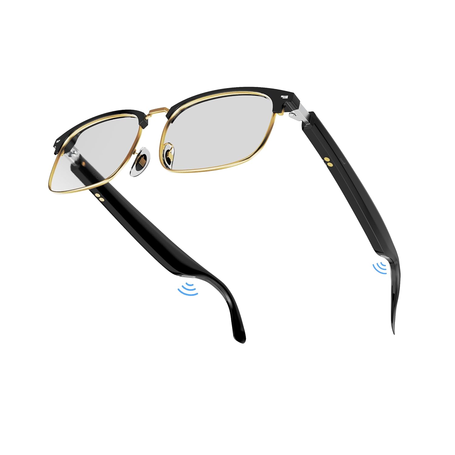 Voice Control Smart Glasses-Bluetooth Sunglasses with Built-in Mic Speaker UV400 Polarized Perfect for Men Women Lightweight Running Cycling