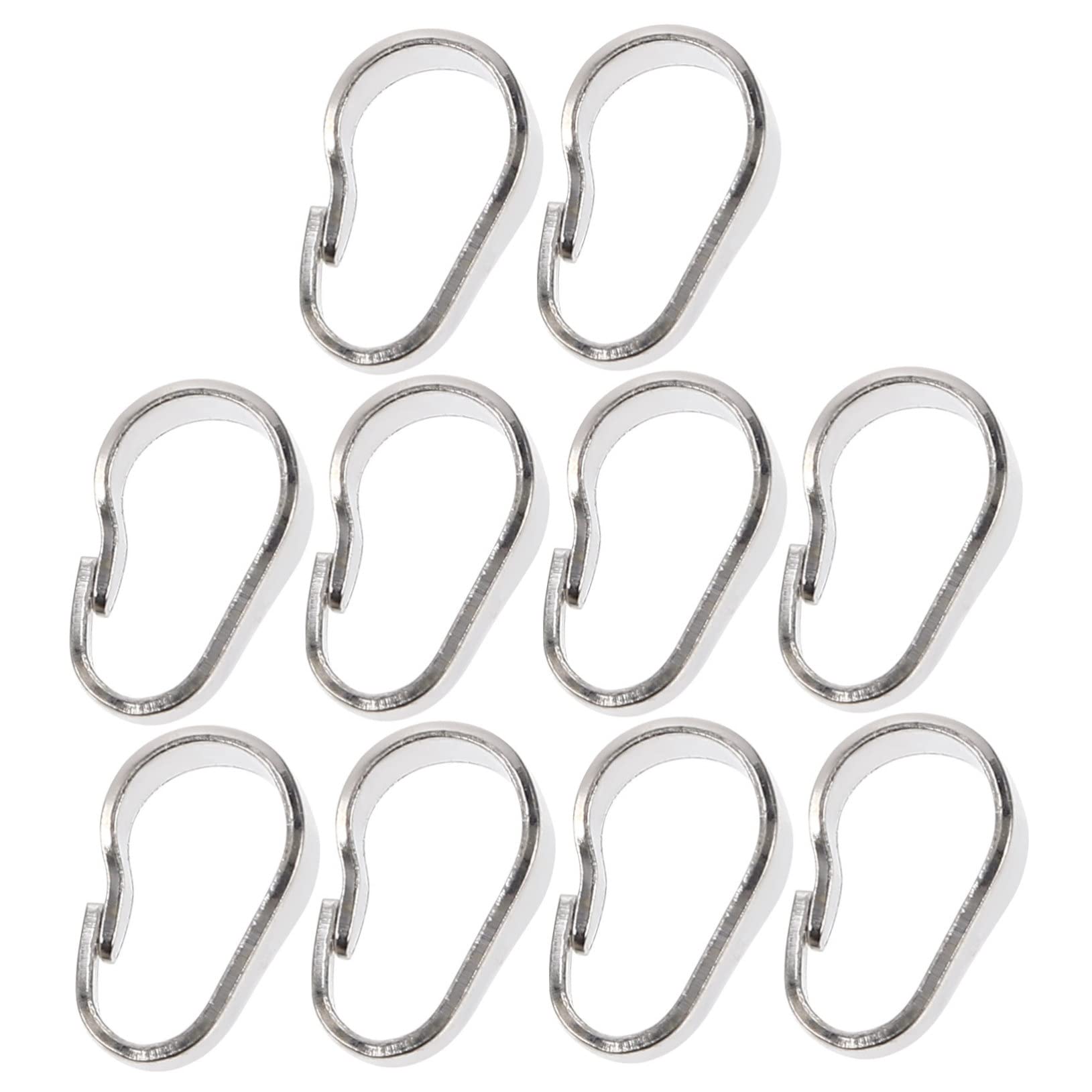 Tofficu 4 Juegos Hebilla Colgante Collar Más Cerca Corchete Anillos Accesorios Manualidades Joyas Plata Conector De Cadena De Cierres Gancho De Seguridad Silver 10 Uds * 4