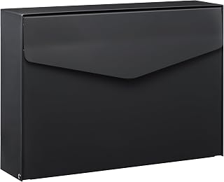 MEFA by Renz Letter 110 (Farbe Anthrazitgrau - RAL 7016, Postkasten mit Sicherheitsschloss, Designbriefkasten, Größe 86x354x249 mm) 110610M, Anthrazit