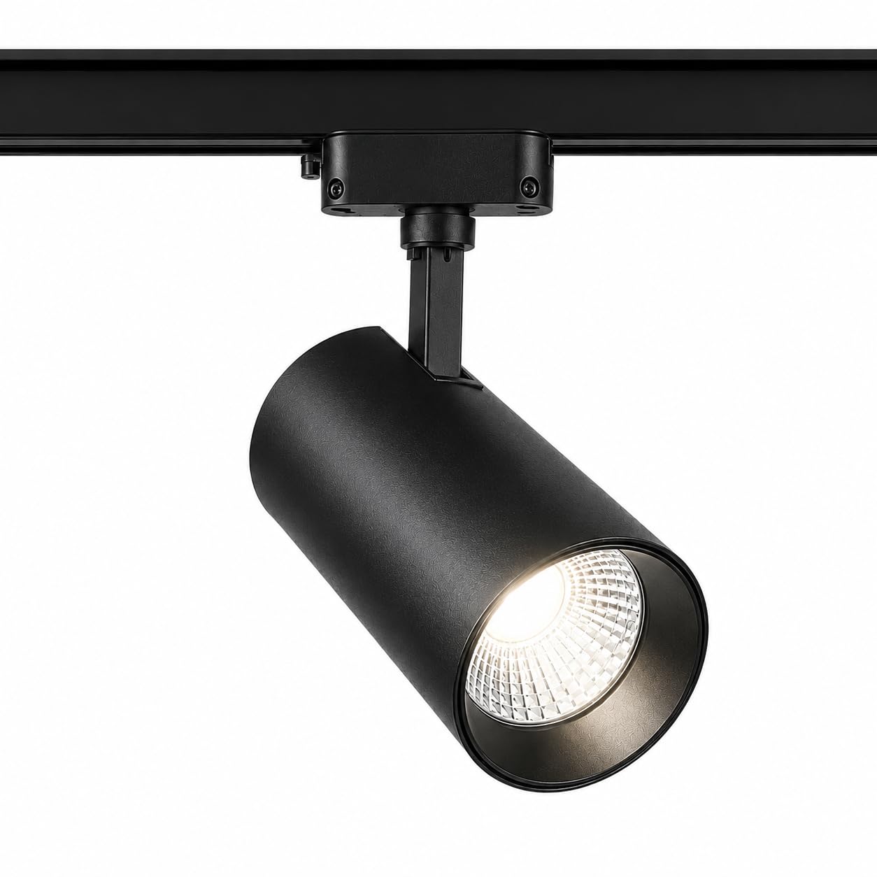 ONSSI® Spot LED 35W pour rail monophasé COB 3150lm (CCT dimmable en blanc froid-neutre-chaud) Spot Led de plafond (Noir)