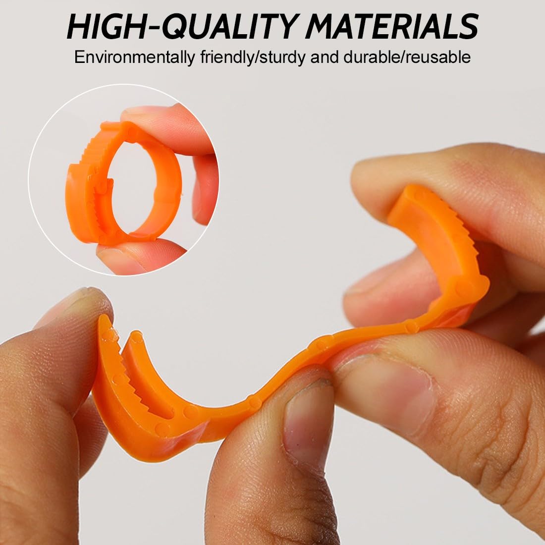 JEYORZY 60 Piezas Anillas para Gallinas, Anillos de Marcado para Pollos, Gansos, Patos