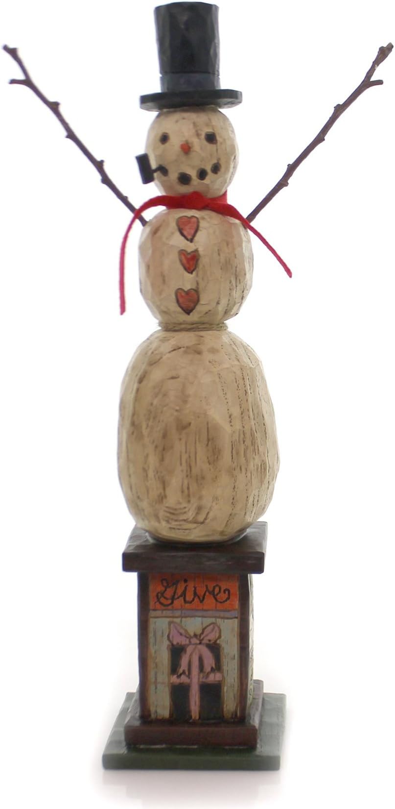 Enesco Sticks Give Peace Snowman Figurine from the Celebrate Tradition Collection