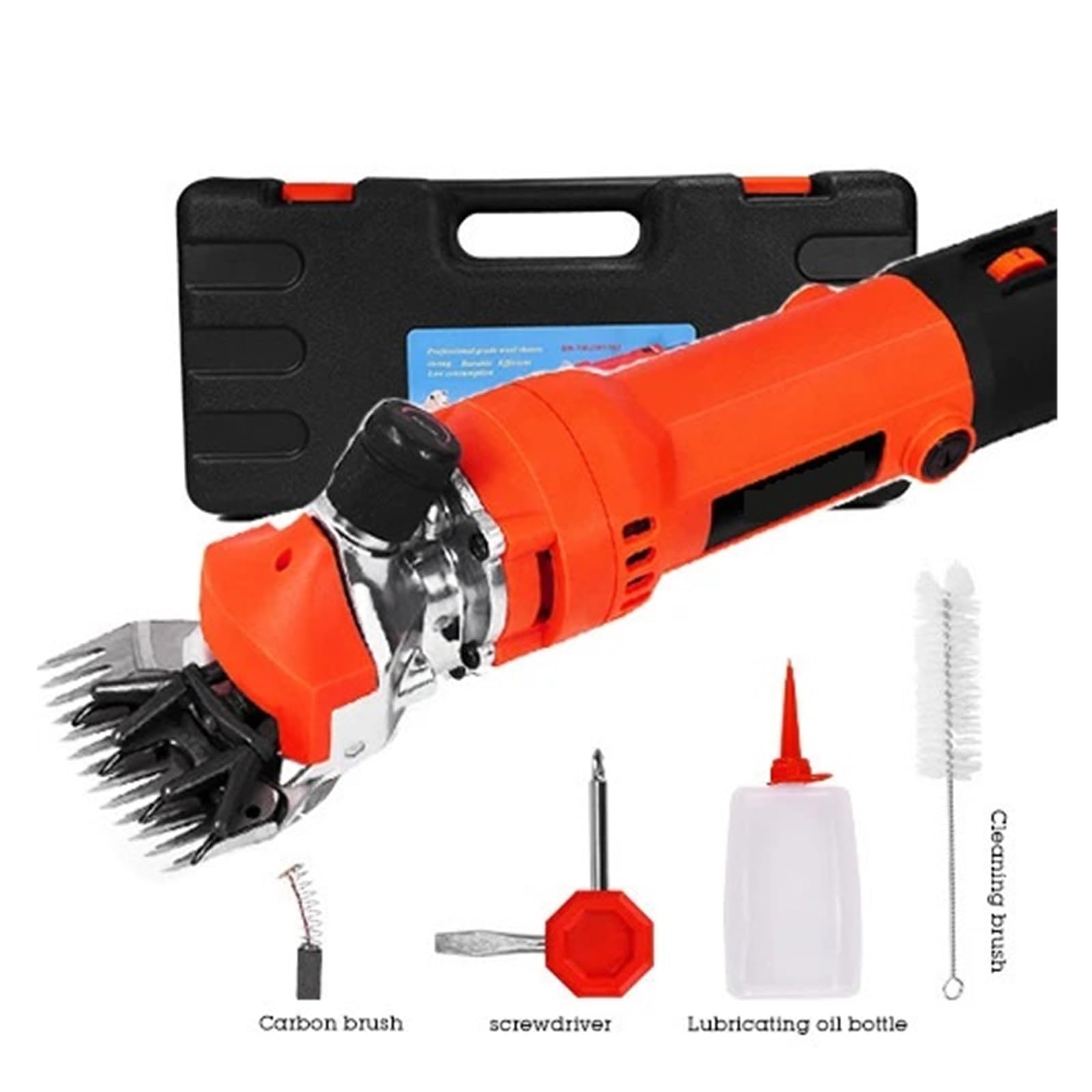 Esquiladora eléctrica for ovejas y cabras, tijeras agrícolas, cortadora de lana, máquina cortadora de animales Para Afeitar Pelaje Lana Granja Ganado Mascota(Red)