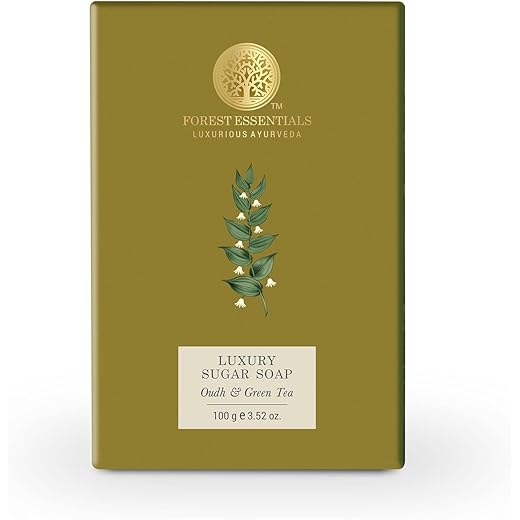 Forest Essentials Oudh Green Tea Soap - Gentle Cleansing
