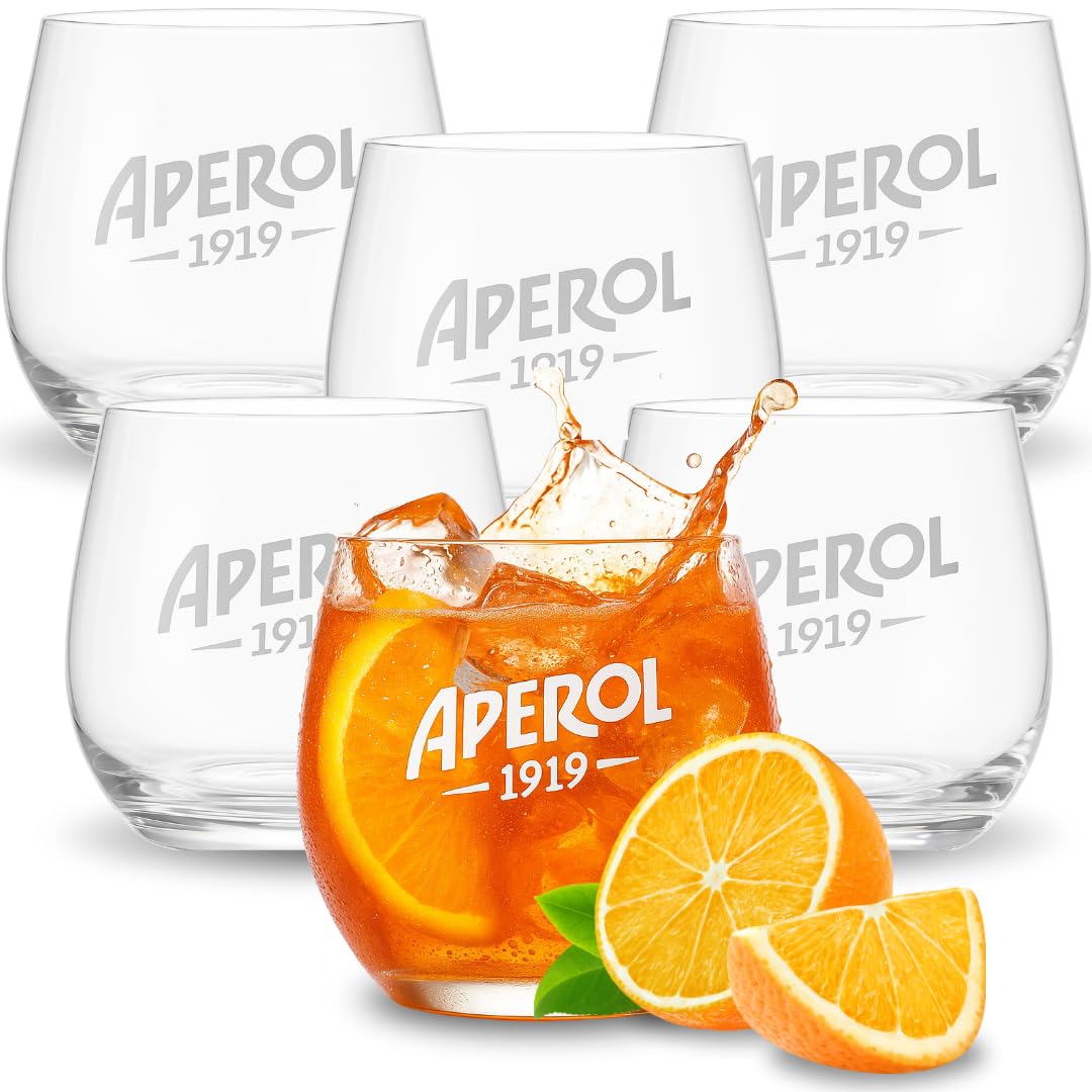 Maxito Aperol Gläser von hervorragender Qualität mit 370 ml im 6er Set als Geschenke für Frauen oder Aperol Geschenk I Aperol Spritz Gläser I Cocktailgläser I Aperol I Hochzeitsgeschenk I Geschenkbox
