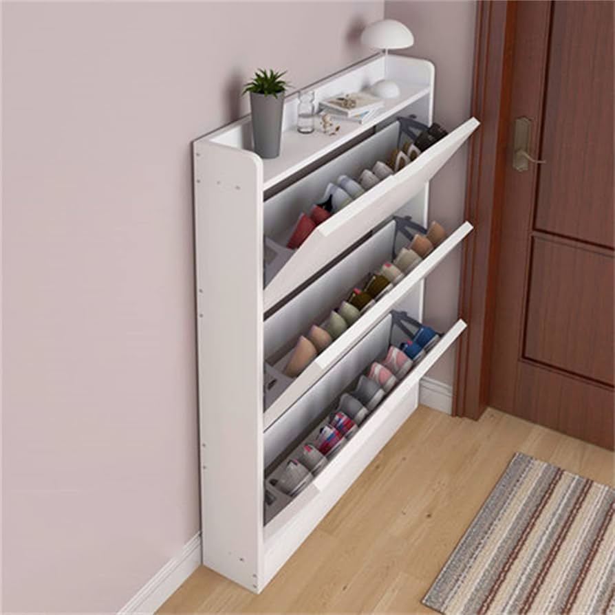 junkoowl17シューズラック 下駄箱 ホワイト 収納キャビネット junkoowl17様専用シューズラック 下駄箱 ホワイト 収納