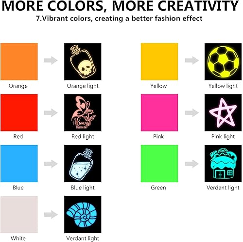 Miniatura 6 de Cysincos - Vinilo adhesivo permanente, 12 x 10 pulgadas, patrón de vinilo permanente para exteriores, para decoración de automóvil, taza,