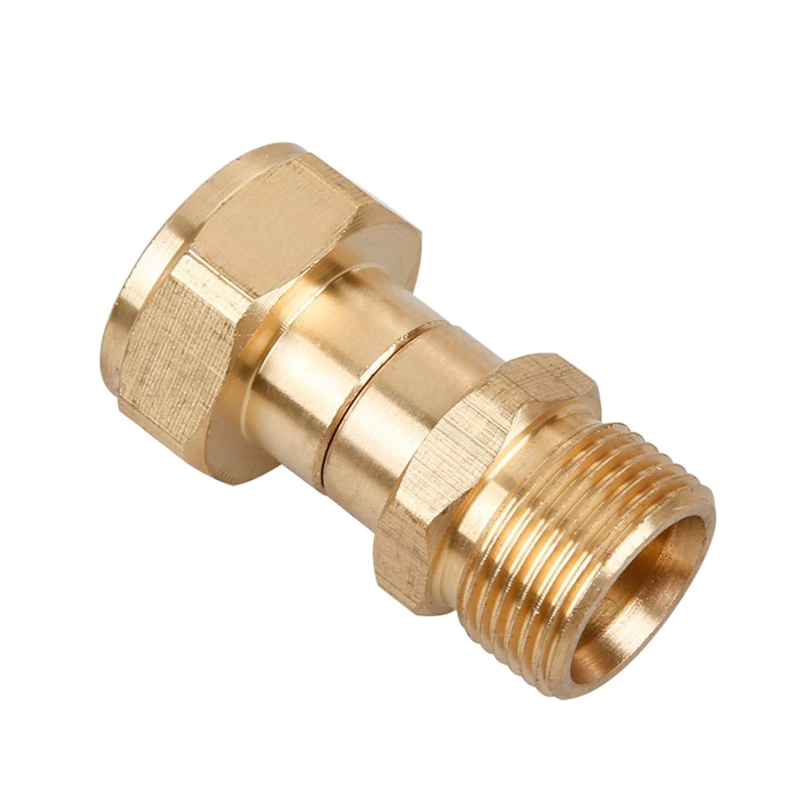 Supkancl 1pc Pressure Washer Swivel Joint, Kink Free Gun To Hose Fitting, Anti Twist Metric M22 14Mm Connection, 3000 Psi