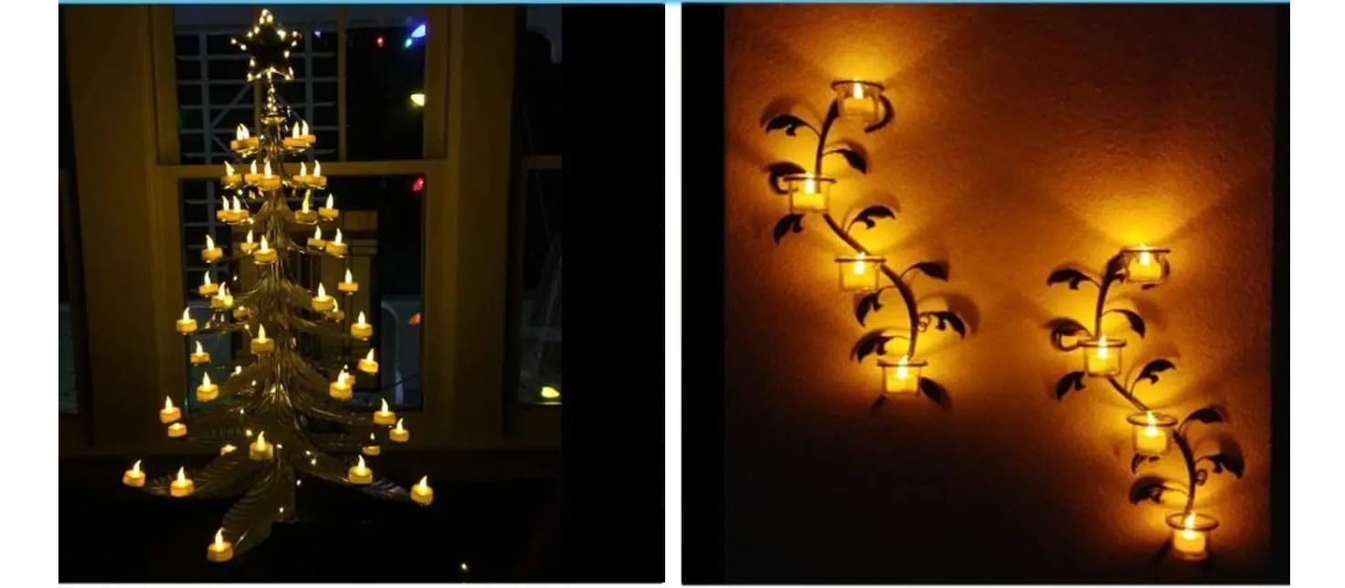 Candele Led Candele a LED Confezione da 48/24/12 candele accese for creare un'atmosfera calda e tremolante(48pcs)