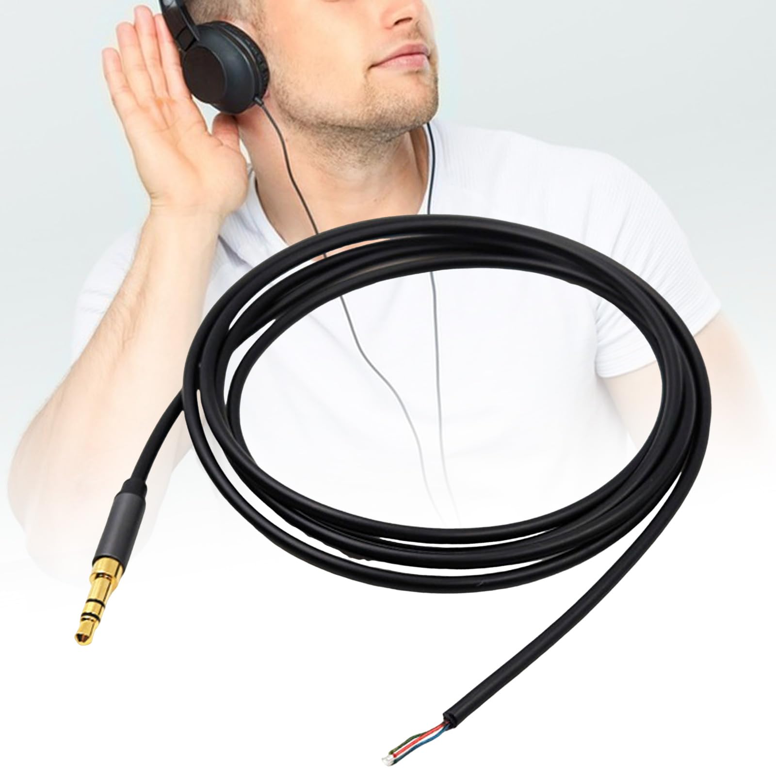 Amazon | 交換ケーブルコード3.5mmヘッドフォンケーブルAD900X DT440