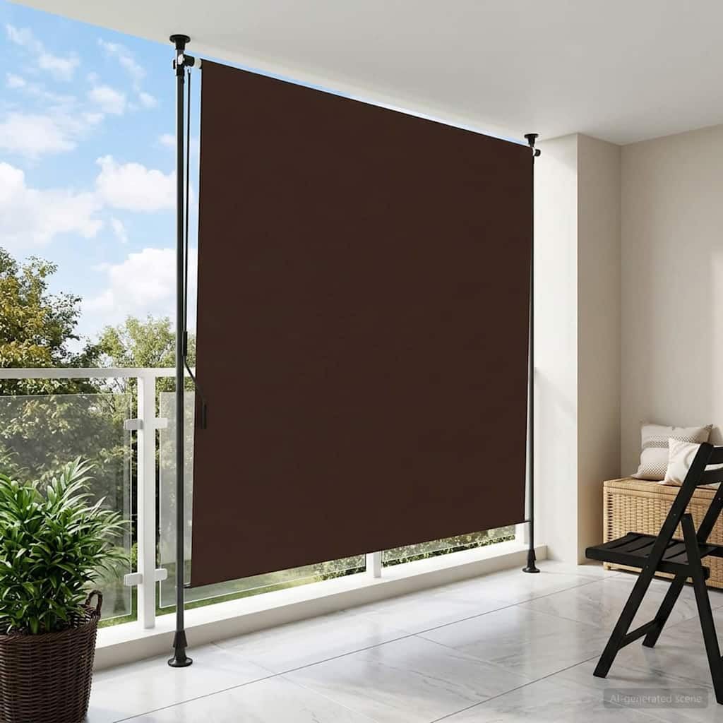 vidaXL Store Roulant Extérieur Marron 200 x 270 cm