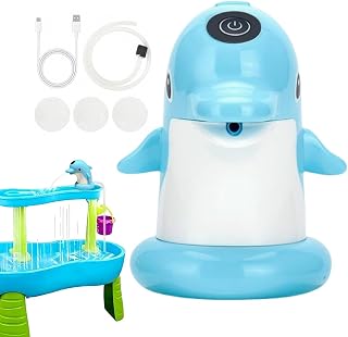 Water Table Pump - Dolphin Cordless Fountain, USB Rechargeable Pump