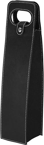 Miniatura 6 de PATIKIL Bolsa de regalo de vino, bolsa de vino reutilizable de cuero para botellas de vino, bolsas de regalo portátiles de champán para picnic,