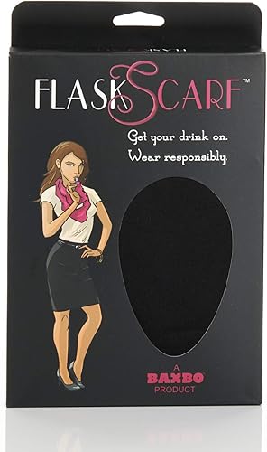 Miniatura 2 de FlaskScarf bufanda cerrada tipo termo, con un depósito de 8 onzas de líquido oculto, para mujer, talla única