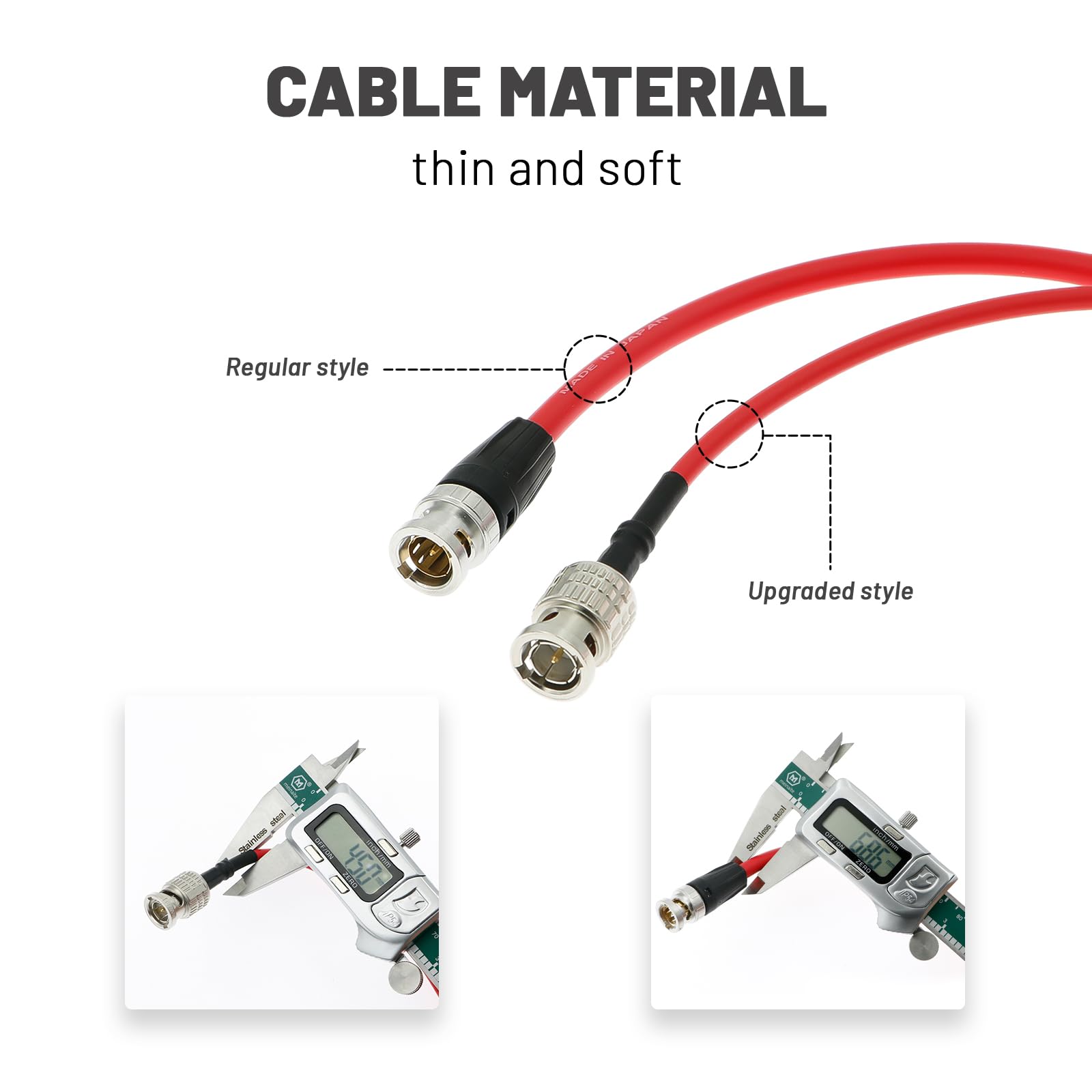 Amazon.com : Alvin's Cables 12G SDI Cable BNC Male to Male